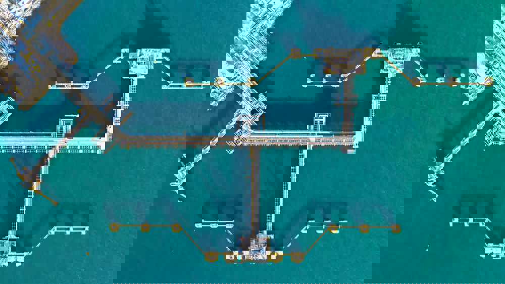 Aerial View Of Oil And Gas Industry By Sea (1)