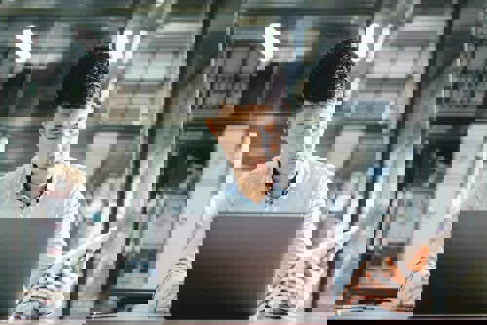 businessman working in office