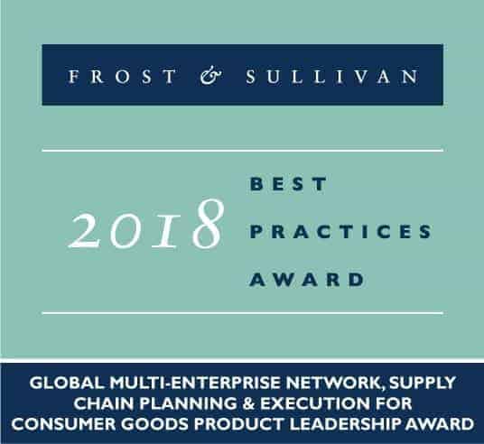 e2open recognized with the Frost & Sullivan 2018 Global Product Leadership Award