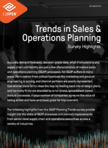 Trends in Sales & Operations Planning