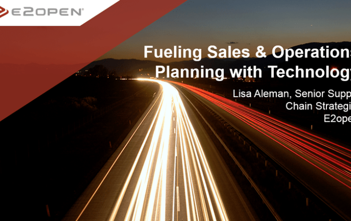 Fueling Sales & Operations Planning with Technology