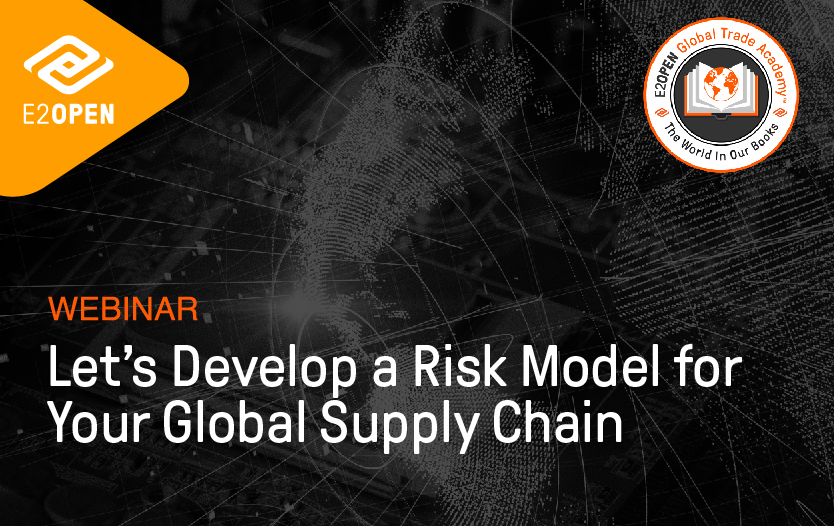 Let’s Develop a Risk Model for Your Global Supply Chain