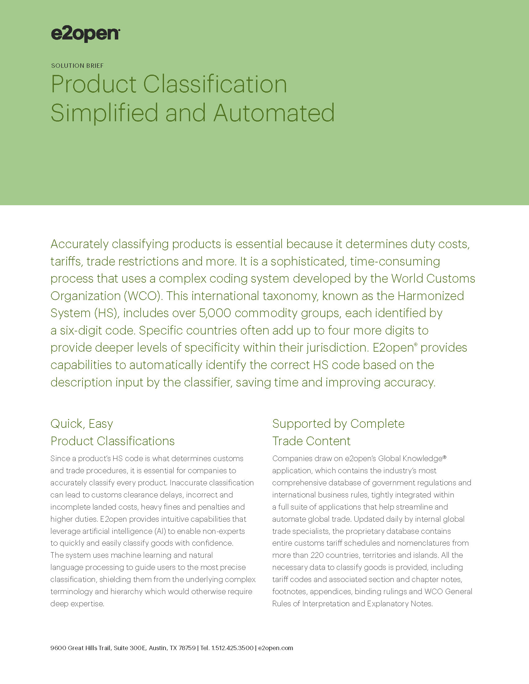 Product Classification Simplified and Automated