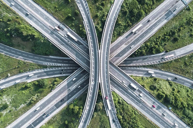 Motorway intersection, Bristol, United Kingdom