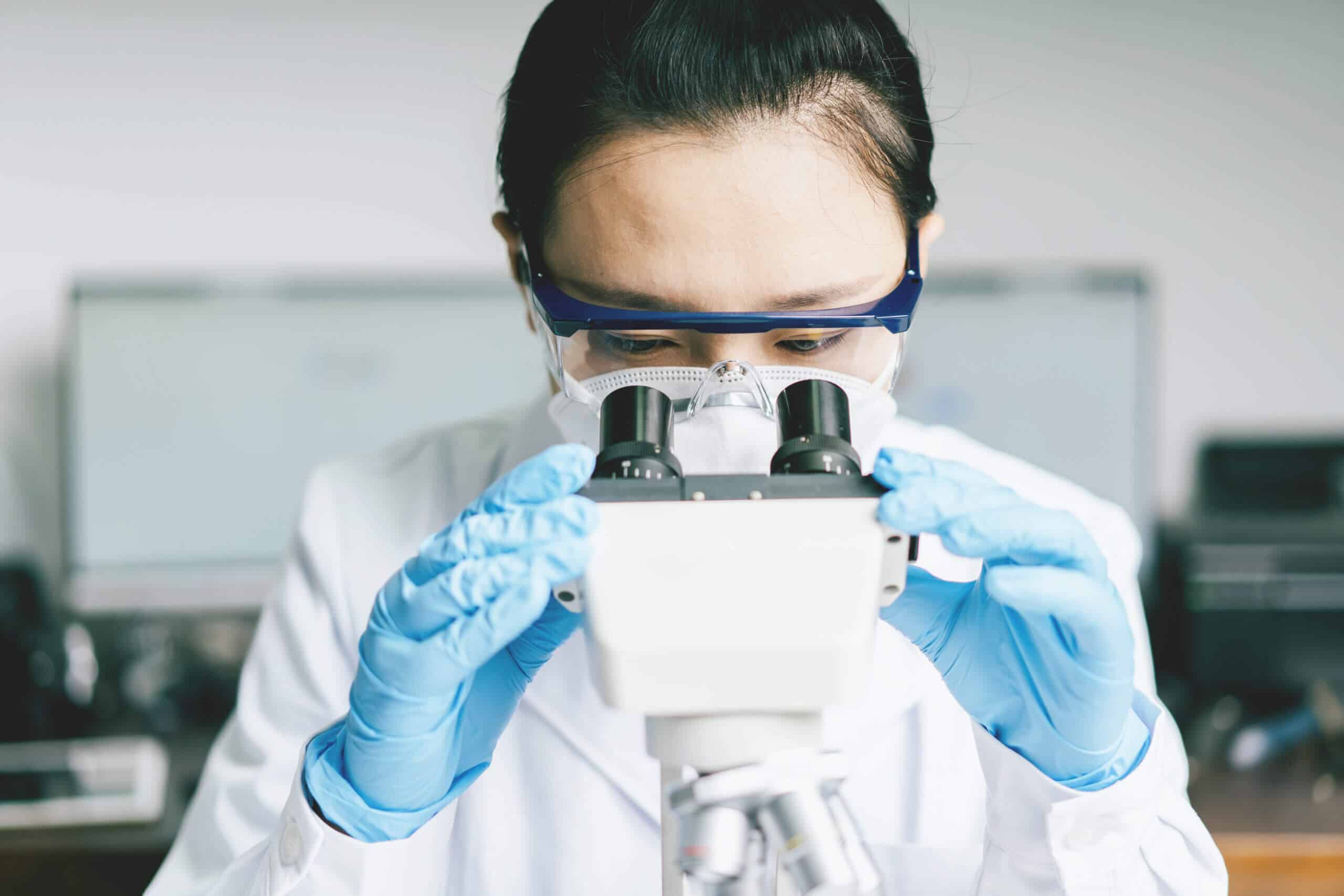 doctor working in hospital laboratory