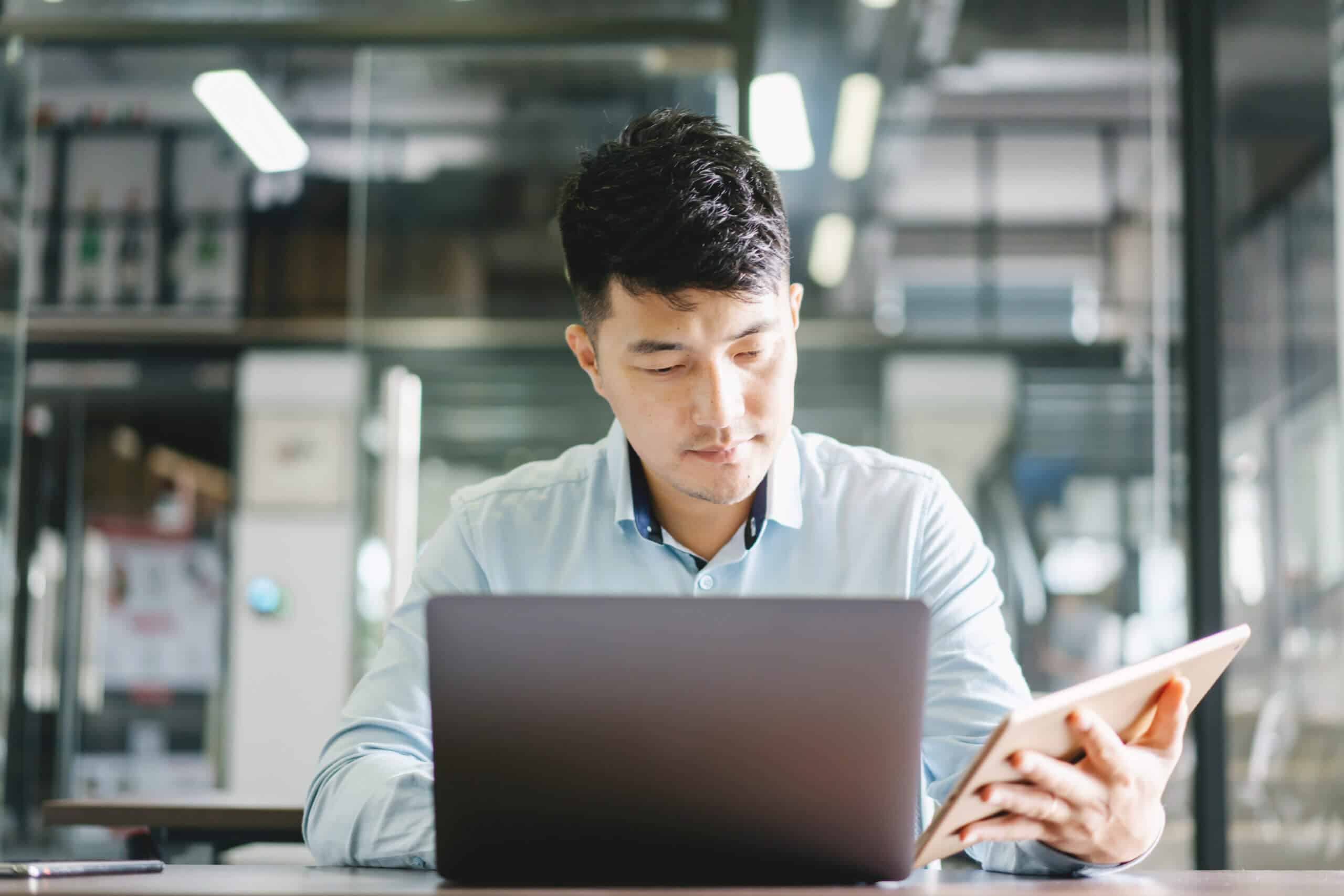 businessman working in office