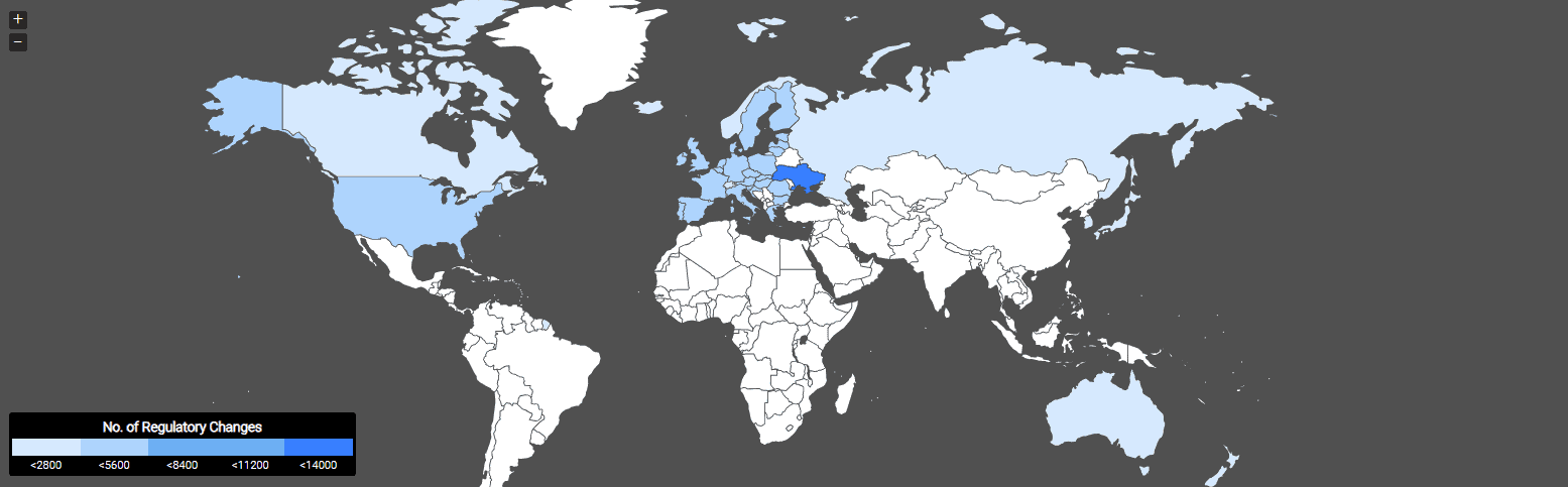 Global trade Interactive map