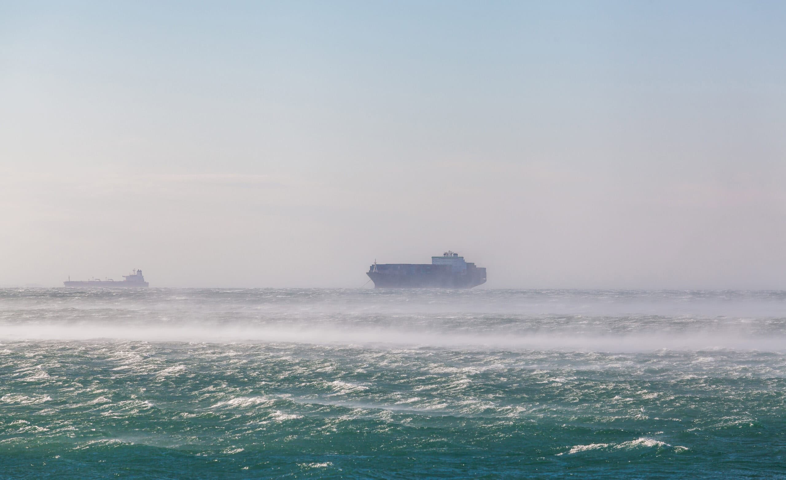 Heavy,weather,in,trieste,gulf.,adriatic,sea.